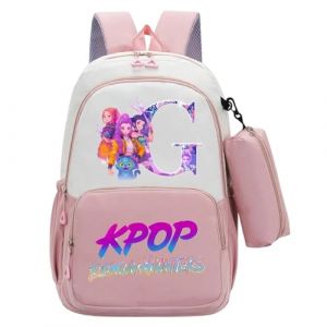 G&eacute;n&eacute;rique Sac &agrave; dos K-Pop Demon Hunters Sacs d'&eacute;cole K POP Hunters Huntrix Anime Rumi/Mira/Zoey Imprim&eacute;s de personnages de Films Sac &agrave; dos Imperm&eacute;able et Portable pour Les Fans Gar&ccedil;ons et Filles (PANGKII, neuf)