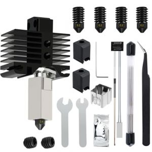 YOTINO P1P, P1S Hotend Kit pour Imprimante 3D P1 Series, Hot End kit avec 0,2mm Buses en Acier Tremp&eacute;, Chaussette en Silicone, Thermistor,Aiguilles De Nettoyage Et Cl&eacute; (MENGXY, neuf)