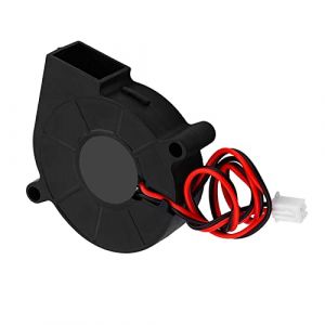 KIMISS DC Brushless Fan 24V 3000 RPM 5015 Ventilateur 24V Noir 50 * 15Mm Souffler Radial Ventilateur De Refroidissement Turbofan Refroidisseur Kit Accessoires pour Imprimante 3D DC 24V (24V) (Eugeeu, neuf)