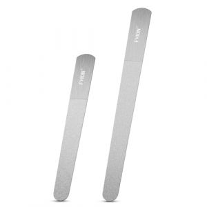 FVION Lime à Ongles Professionnelle en metal saphir, Limes pour Ongles Naturel, Double Face Lime a Ongles diamant Diamant Outils de Manucure Pédicure (bezouk, neuf)