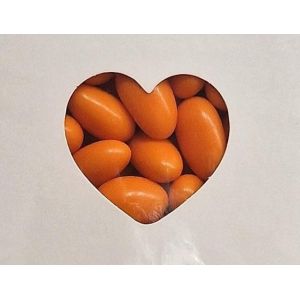 1 Kg Coffret de Dragée aux amandes Orange 250 dragées (Dounia Mariage, neuf)