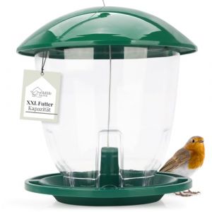 wildlife home Mangeoire &agrave; oiseaux XXL &agrave; suspendre 1,5 kg I Capacit&eacute; de nourriture extra large I Station d'alimentation pour oiseaux sauvages, mangeoire pour oiseaux (G&ouml;rges Naturpharma GmbH, neuf)