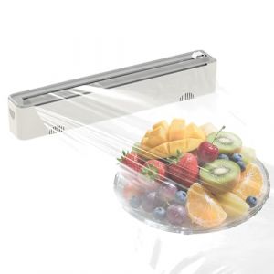 Derouleur Film Alimentaire, Distributeur Film Alimentaire Magn&eacute;tique, Distributeur Papier Aluminium et Film Pratique, Cling film Dispenser and Cutter, Bo&icirc;te de Coupe film alimentaire pour Cuisine (xingyulong, neuf)