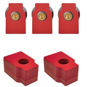 SEABABOO &Eacute;tiquettes Bouteille De Vin 100Pcs &Eacute;tiquettes pour Bouteille De Vin &Eacute;tiquettes De Papier Kraft De Vin &Eacute;tiquette De Cave &Agrave; Vin pour Casier &Agrave; Vin Marquage des Bouteilles (Rouge) (HAIFENGZHU, neuf)