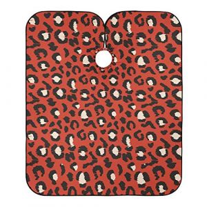 Imprimé Léopard Guépard Rouge Peignoir Coiffure Anti-Taches Cape De Cheveux Accessoires Blouse Coiffeur Pour Barbiers Salon Coiffeurs 140X168Cm (guangzhouhongchenmaoyishanghanggerenduzi, neuf)