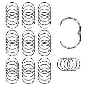 100 Pcs Anneaux de Reliure, 20mm Anneaux Articul&eacute;s, Anneaux Porte Cl&eacute;, Anneaux Reliure Pour Scrapbooking Cahier livre Classeur Bloc-note Album Photo (Solidbuyv, neuf)
