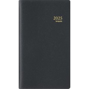 Brepols - 1 Agenda Mensuel Plan-O-Rama Genova - Janvier 2026 &agrave; D&eacute;cembre 2026 - Dimension 9,2 x 16 cm - Visuels Al&eacute;atoires - Noir ou Bleu (Papeterie Libellus, neuf)