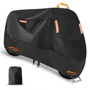 Housse Moto pour Kymco CV3, Housse de Protection pour Moto en Tissu Oxford Imperm&eacute;able,Bache Moto Exterieur avec Trous Serrure,Black (HuaiXin Store, neuf)