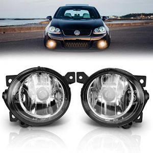 TangMiGe - Feux anti-brouillard compatibles avec Volkswagen GTI Golf V/5 Jetta III/3 Scirocco Up Amarok, (VW 1K1 1K5 1K2 137 138 MK5 MKV), SEAT Mii KF1, Skoda Citigo, 10/2003-04/2017 (Claire) (LINGUOJIE, neuf)