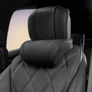 Treesiche Appui Tete Voiture, Repose Tete Voiture cale pour Conduire, Coussin de Cou pour Soulager Les Douleurs Cervicales et Soutien, 1 Piece, Noir (Triscar, neuf)