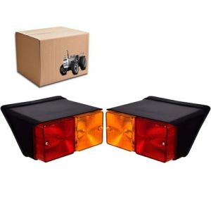 Feux arri&egrave;re de tracteur 12v, LED tr&egrave;s brillante, ensemble de feux arri&egrave;re de remplacement pour Case/IH | Fiat | Tracteurs Ford New Holland 6610 535 515 4610 (APSMOTIV, neuf)