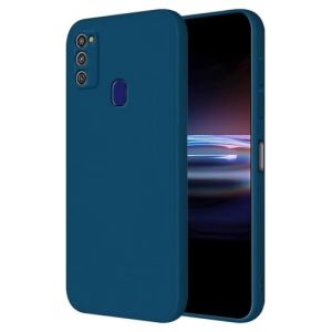 HONLEN Coque pour Samsung Galaxy M21 / Galaxy M30s Protection &Eacute;tui, (6.4" inches) Liquide TPU Silicone Case Anti Rayures Ultra Mince Souple Cover en Silicone Bleu Saphir (HONLEN, neuf)