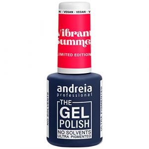 Andreia Professional &ndash; The Gel Polish Gel Polish &ndash; Collection limit&eacute;e Vibrant Summer &ndash; VS4 Neon Pink (Beleza37, neuf)