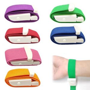 Lot de 6 Garrots Rapides - Tuyaux de Blocage de Veines - Garrots M&eacute;dicaux avec Syst&egrave;me de Fermeture Unique - Garrot tourniquet &agrave; lib&eacute;ration rapide et lente, Garrot Infirmier pour Urgences M&eacute;dicales (JinXingYinRong, neuf)