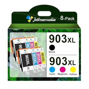 903XL Cartouche d'encre Remplacement Compatible pour HP 903 XL HP 903 Cartouches pour HP Officejet 6950 6960 pour HP Officejet Pro 6970 6960 All-in-One (Pack de 8) (Uiprint-EU, neuf)
