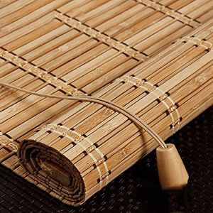 JIAOLUN123 Store Bateau en Bambou Rideau en Bambou Store &agrave; Rouleau en Bois Protection Solaire Enrouleur &agrave; Traction lat&eacute;rale pour fen&ecirc;tres et Portes,Taux de Shading 50%,Personnalisable (120 x 240 cm) (wangzhiliang01, neuf)