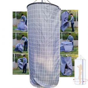 WHRAOY Tente de toilette pop-up (80 x 200 cm - 2,6 x 6,5 pi), tente de douche de camping pour la vie priv&eacute;e - Tente de changement portable pour l'ext&eacute;rieur, pour le change et la douche - A (youyouyouxiangongsi, neuf)