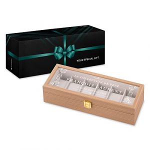 Maverton Bo&icirc;te &agrave; 6 montres personnalis&eacute;e en bois - 31 cm x 11 cm x 8 cm - Coffret pour une collection de montres - Cadeau pour collectionneurs - Pour homme - Collection (MAVERTON, neuf)