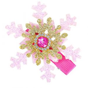 Barrette à cheveux de Noël en forme de flocon de neige, élégante barrette de Noël, couvre-chef, tendance balletcore (XXWRYP, neuf)
