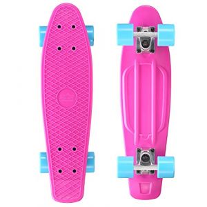 STAR SKATEBOARDS Vintage Cruiser Skate Board | Planche à Roulette 60mm Mini Retro | Berry & Bleu (Star-Trademarks (Concessionnaire Européen), neuf)