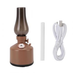 Denash Humidificateur &agrave; Lampe au K&eacute;ros&egrave;ne Vintage, Humidificateur Silencieux capacit&eacute; de 260 Ml avec 2 R&eacute;glages de Brume et Veilleuse &agrave; Gradation Continue, pour la Chambre &agrave; (1) (Linkchen, neuf)