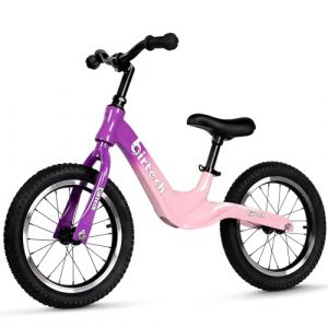 Hello-5ive V&eacute;lo d'exercice 14" pour gar&ccedil;ons et Filles de 3, 4, 5, 6 Ans, pneus avec Cadre en Alliage de magn&eacute;sium, v&eacute;lo d'entra&icirc;nement l&eacute;ger et sans p&eacute;dales pour Les Tout-Petits (ALBION HOME, neuf)