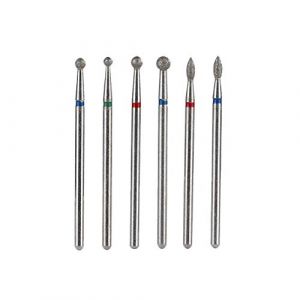 Pongnas Ensemble de Forets &agrave; Ongles, T&ecirc;tes de Meulage de Lime &agrave; Ongles en Acier Inoxydable 6 Pi&egrave;ces, avec Poign&eacute;e Rempla&ccedil;able pour Ongles Verre Plastique M&eacute;tal Pierre Carreaux de (04) (Beiyizhu, neuf)