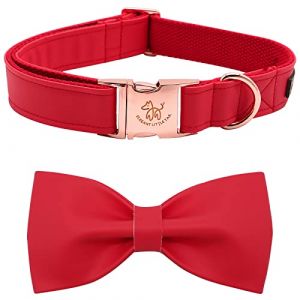 Elegant little tail Collier pour chien avec n&oelig;ud rouge avec n&oelig;ud de qualit&eacute; sup&eacute;rieure pour fille et gar&ccedil;on (SUJUNASDPODU, neuf)