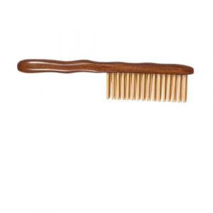 DECOMELODY 1pièce Peigne De Massage Bois De Sandale Peigne à Large Dents Pour Massage Crânien Et Nuque Pratique Et Compact Matériau Naturel Anti-dérapant Confort Optimal (FINNG, neuf)