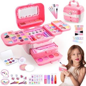 Hapikids Maquillage Enfant Cadeau Fille 3 4 5 6 7 8 9 10 Ans,Licorne Maquillage Enfant Fille Jouet Fille 3 4 5 6 7 8 Ans Cadeau Anniversaire Fille 3 4 5 6 7 Ans Licorne Fille Cadeau Jouet (HUIWAISIJIN SHOP, neuf)