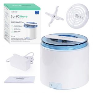 ZENT SoniQWave Nettoyeur &agrave; ultrasons 200ml, Bac ultrason pour Proth&egrave;ses Dentaires, Bijoux, Aligneurs orthodontiques - Technologie de nettoyage &agrave; 360&deg;, Id&eacute;al pour voyager, Dispositif m&eacute;dical (ZENT dental care, neuf)