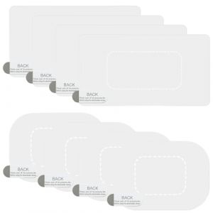 CATOR 8 pcs Autocollants de Caméra de Tableau de Bord de Pare-Brise, Autocollants Transparents Autocollant de Voiture Résistant Aux Intempéries pour le Montage de Caméra de Tableau de Bord (QUQU JIANING, neuf)