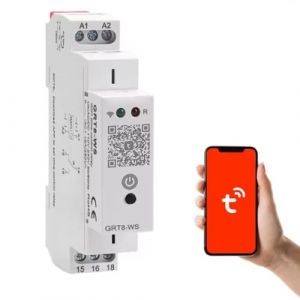 Jadeshay Minuterie Programmable Connectée, GRT8-WS Programmateur WiFi pour Télécommande Maison Connectée, Compatible avec TUYA, AC/DC 110-240V (Omykou, neuf)