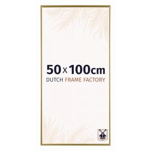 Dutch Frame Factory - Cadre photo 50x100 cm - Or - Cadre photo en verre Plastique Anti Reflet Verre Acrylique - Cadre 50x100 cm - Easy (dutchframefactory, neuf)