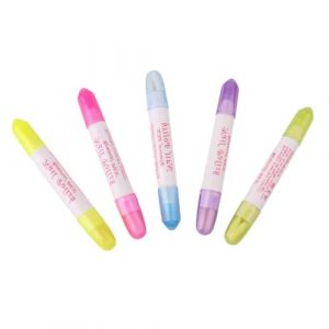 BELLIFFY 5 pi&egrave;ces Stylo Dissolvant Vernis &agrave; Ongles sans Liquide Crayon Correction Ongles Pratique et Compact pour Usage Professionnel Domicile Couleurs Rouge Jaune (Hunation, neuf)
