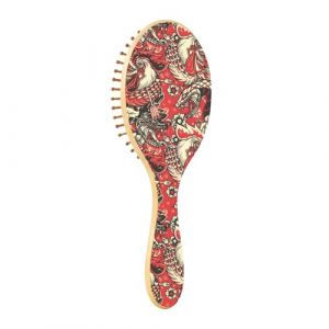 Brosse à cheveux en bois - Brosse à cheveux en bois naturel pour femme - Tête de coq de serpent (huangxiaoyann, neuf)