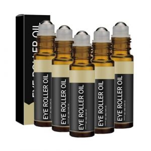 Anti Cerne Sous Les Yeux Homme Castor Oil, Castor Eye Serum Oil, Sérum énergisant Pour Les Cernes Et Les Poches, Ridules, Rides, Roll On Facial Serum For Under Eyes,Anti Poche sous Les Yeux (10ml, 5) (9suYzi, neuf)