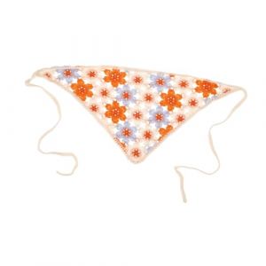Outanaya Bandeau Au Crochet Floral Vintage Foulard Triangle Coton Respirant Accessoire Cheveux Femme Confortable et D&eacute;coratif pour Usage Quotidien et Occasions Sp&eacute;ciales (WANHOUYI, neuf)