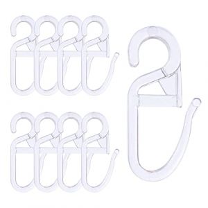 Redamancy 120 Pcs Crochet Rideaux, Clips de Rideau en Plastique, Roulant Crochets de Rideaux Transparent pour Voie Type Rideau (Pulangke-EU, neuf)