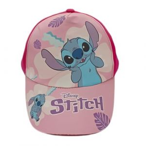 arlis Casquette de Baseball ​pour Fille en Stitch, Casquette de Baseball R&eacute;glable pour Fille - Casquette Enfant Chapeau Visi&egrave;re Confortable (FR/ES, &Acirc;ge, Taille Unique, Casquette Stitch B) (LICENCE UNVER, neuf)