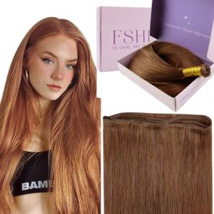 Fshine Génie Tissage Cheveux Naturels Lisse 55cm 60g Extension Tissage Cheveux Naturel Raides Tissage Bresilien Humains Remy Human Hair Bundles Couleur 330 (Fshine Hair Eu, neuf)