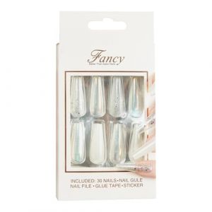 Presse de ballet de cercueil sur les ongles, presse à pointe française sur les ongles,Colle acrylique extra longue à couverture complète sur les ongles - Faux ruban de ballet réutilisable et durable s (queen'style, neuf)