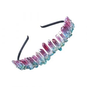 Healeved -tête En Cristal Vert Naturel Pour Femme Accessoire De Coiffure Pour Mariée (Sonieg, neuf)