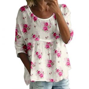Ma Commande en Cours Soldes Tee Shirt Femme Fashion Chemisier Dentelle Blanc Blouse Grande Taille Fluide Veste Hiver Chemise Western Velours Tshirt Turquoise Vetement Ethnique St Valentin Cadeau (Uwdiohq, neuf)