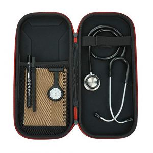 Kit st&eacute;thoscope | Comprend un st&eacute;thoscope, une montre gousset, une lampe de poche, un &eacute;tui de rigide, un stylo et un bloc-notes A6 | Cadeau parfait pour infirmi&egrave;re, &eacute;tudiants en m&eacute;decine (KitsofMedicine, neuf)