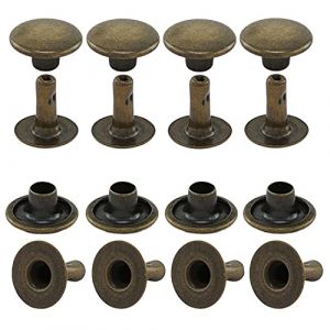 Rivets tubulaires, Calotte Simple, Acier - &agrave; partir de 100 pi&egrave;ces (Antique, 9 mm) (Getmore-Shop, neuf)