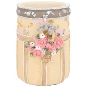 Beavorty Récipient De Maquillage Sculpté Organisateur De Maquillage Porte-pinceau Porte-balais Stylo Porte-accessoires De Bureau Rester Titulaire La Commode Pinceaux Marqueur Résine (T Innovation·HX, neuf)