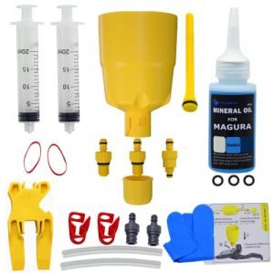 CYCOBYCO Kit de Purge pour Freins à Disque hydrauliques Magura I kit de Purge avec Huile minérale hydraulique pour Freins à Disque Purge Parfaite du Frein de vélo (Cycobyco_euro, neuf)