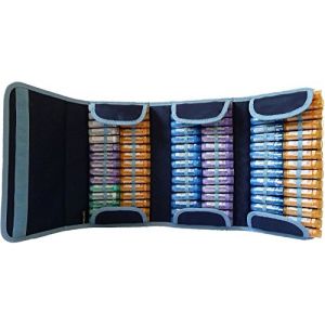MABOX DIABETE Pochette Rangement HOMEOPATHIE pour 90 Tubes Unités - Bleu Rectangulaire, Nylon (OPTIMIZ MEDICAL, neuf)