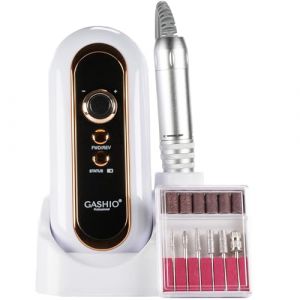 GASHIO® Ponceuse à ongles sans fil - Kit de manucure et pédicure - 50 W - Lime à ongles électrique - Fraise à ongles pour ongles en gel - Machine à ongles pour ongles en gel - Machine à ongles pour (GASHIO, neuf)